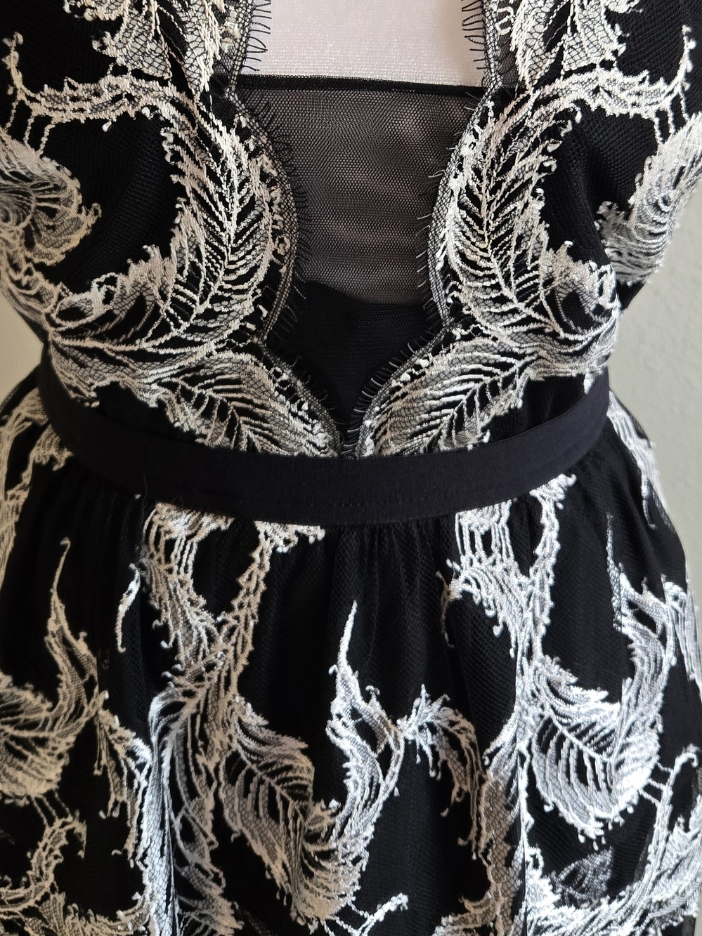 BCBG Lace Appliqué Cocktail Dress - Picture 2 of 6